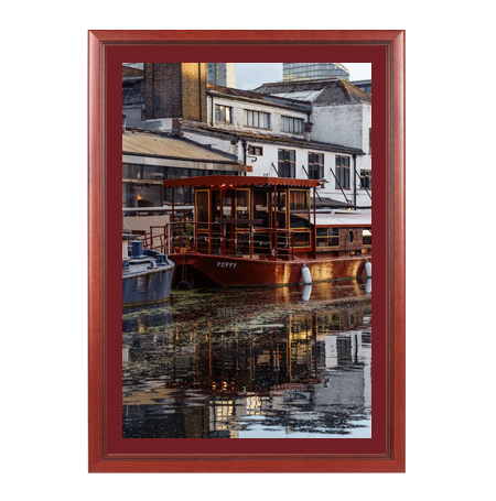 Wood 353 Poster Display SwingFrames 11x17 with Matboard