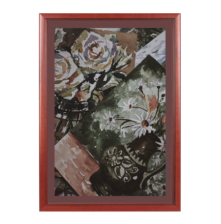 Wood 353 Poster Display SwingFrames 16x24 with Matboard