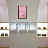 Wood 361 Poster Display SwingFrames 16x24 With Matboard