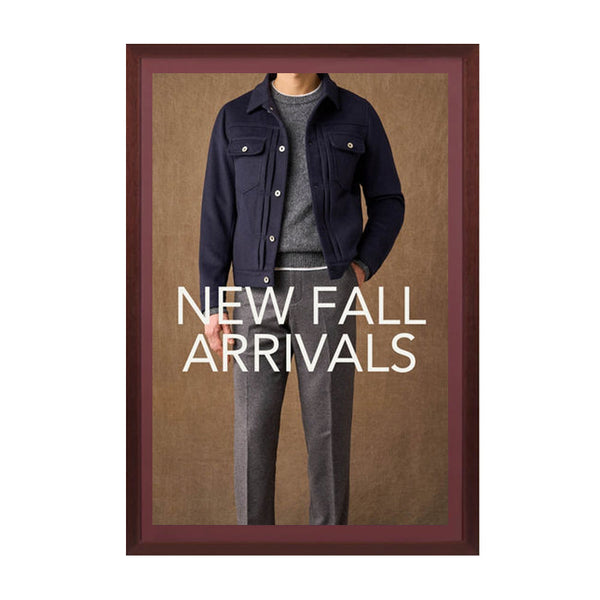 Wood 361 Poster Display SwingFrames 18x18 With Matboard