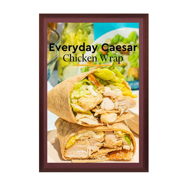 Wood 361 Poster Display SwingFrames 22x34 With Matboard