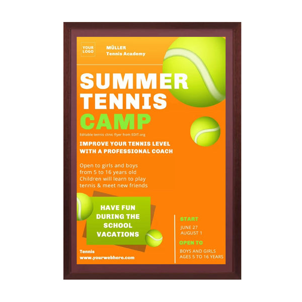 Wood 361 Poster Display SwingFrames 24x32 With Matboard