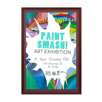 Wood 361 Poster Display SwingFrames 24x48 With Matboard