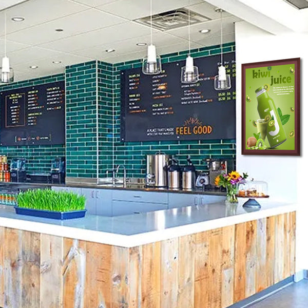 Wood 361 Poster Display SwingFrames 27x39 With Matboard