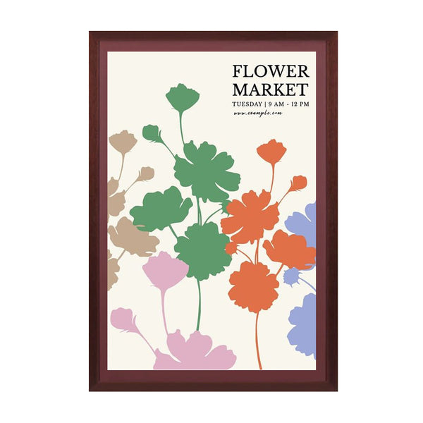 Wood 361 Poster Display SwingFrames 27x39 With Matboard