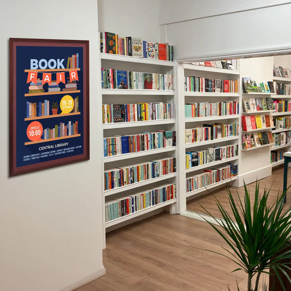 Wood 361 Poster Display SwingFrames 30x40 With Matboard