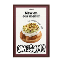 SwingFrame Wood 361 Poster Display Frame 36x48 with Matboard Border