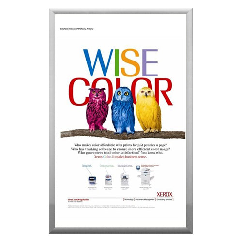 SwingSnap Extra Large Poster Snap Frames with 1 5/8" Wide Aluminum Frame Profile in 25+ Sizes