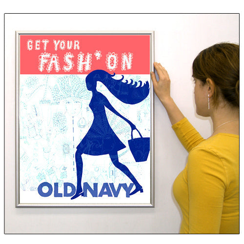 SwingSnap Front Loading Poster Snap Frames | .60 Mini Frame Profile 35+ Snap Frame Sizes and Custom