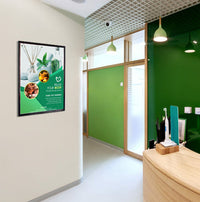 Beveled Aluminum Slide-In Frame 18x24, Top Load or Side Load Poster Frame and Sign Holder