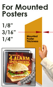 Wood Poster Snap Frames 8.5 x 14 (for MOUNTED GRAPHICS)