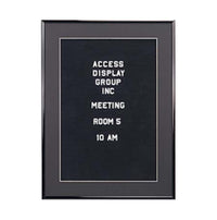 SwingFrame Designer Letter Board, Swing Open Metal Frame Profile with Matboard in 6 Sizes + Custom
