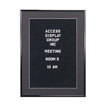 SwingFrame Designer Letter Board, Swing Open Metal Frame Profile with Matboard in 6 Sizes + Custom
