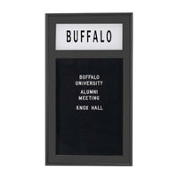 SwingFrame Designer Metal Letter Board Enclosed with Free Personalized Message Header