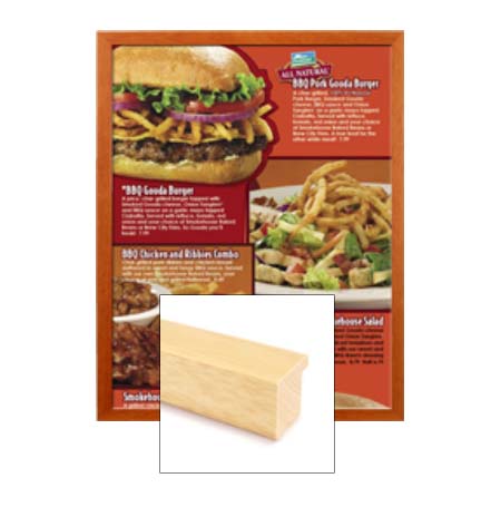 SwingFrame Changeable Wood 361 Restaurant Menu Display Frames
