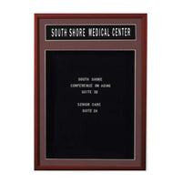 Enclosed Designer Wood Framed Letter Board SwingFrames | With Message Header + LED Light + 6 Sizes