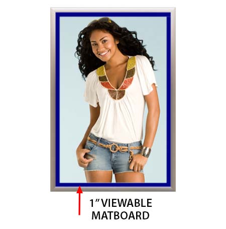 Designer Snap Frames for Posters 30x40  (1" Wide Matboard)