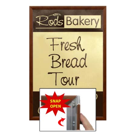 Wood Poster Snap Frames 8.5 x 14 (for MOUNTED GRAPHICS)