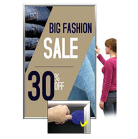 SwingSnap Extra Large Front Loading Poster Snap Frames in 25 Sizes | Tight Security-Style Frame with Pallet Tool