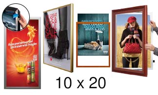 10x20 Frames | All Styles of 10x20 Poster Frames and Poster Displays