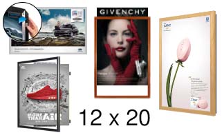 12x20 Frames | All Styles of 12x20 Poster Frames and Poster Displays