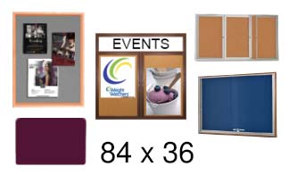 36x84 Enclosed Bulletin Boards
