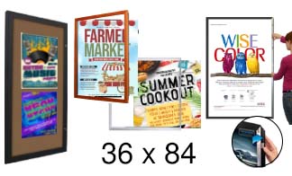 36x84 Frames | All Styles of 36x84 Poster Frames and Poster Displays