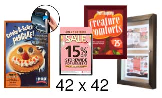 42x42 Frames | All Styles of 42x42 Poster Frames and Poster Displays