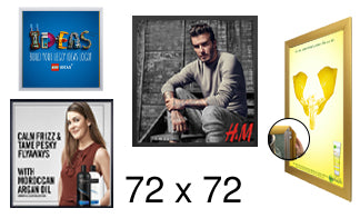 72x72 Frames | All Styles of 72x72 Poster Frames and Poster Displays