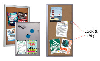 Quick Ship Indoor Lockable Bulletin Boards