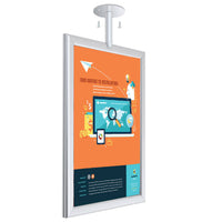 11" x 17" CEILING MOUNT POSTER DISPLAY SIGN - WITH FLANGE