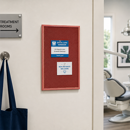 Value Line 12x18 Wood Framed Cork Bulletin Board | Open Face with Hardwood Trim