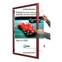 SWING-OPEN & SWING CLOSE FOR EASY CHANGE OF 12x24 POSTERS
