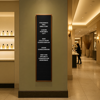 Open Face Vinyl Letter Board 12x72 Wood Frame