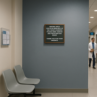 Open Face Vinyl Letter Board 16x20 Wood Frame