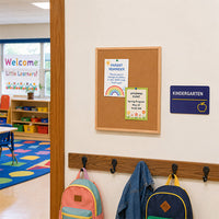 Value Line 16x20 Wood Framed Cork Bulletin Board | Open Face with Hardwood Trim