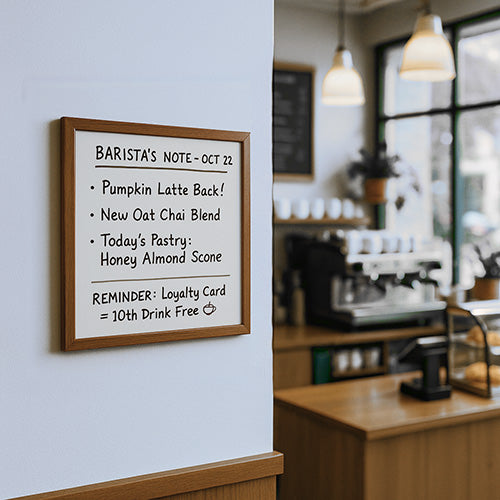 18x18 Wood Framed White Board Dry Erase Marker Boards