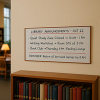 18x36 Wood Framed White Board Dry Erase Marker Boards