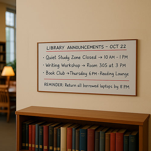 18x36 Wood Framed White Board Dry Erase Marker Boards