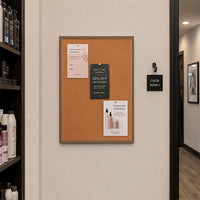 Value Line 18x24 Wood Framed Cork Bulletin Board | Open Face with Hardwood Trim