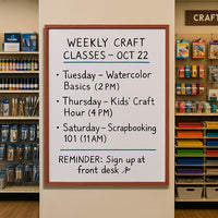 18x24 Wood Framed White Board Dry Erase Marker Boards