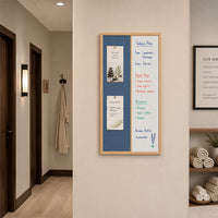 Value Line Combo Board 18x36 Wood Framed Cork Bulletin Marker Board (Open Face with Wood Trim)