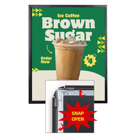 SwingSnap 16x16 Front Poster Snap Frames with Classic 1 1/4" Mitered Frame Profile