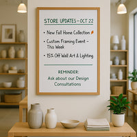 20x30 Wood Framed White Board Dry Erase Marker Boards