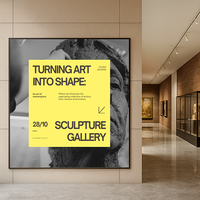 Extra Large Snap Open Frame 96x96 Front Loading Poster Snap Frames (1 1/4" Mitered Corners)