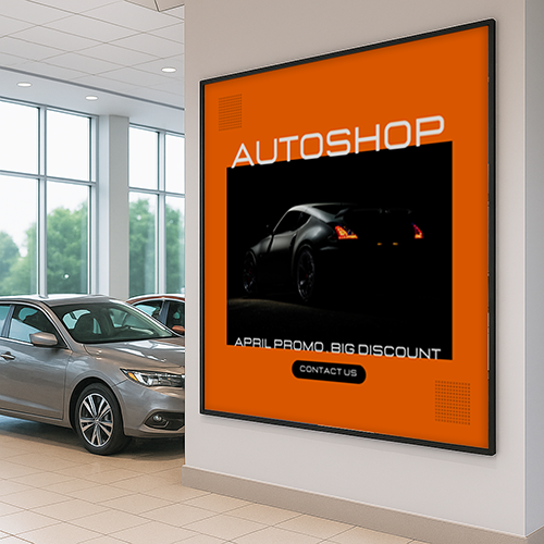 Extra Large Snap Open Frame 84x84 Front Loading Poster Snap Frames (1 1/4" Mitered Corners)