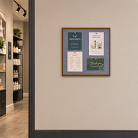 Value Line 24x24 Wood Framed Cork Bulletin Board | Open Face with Hardwood Trim
