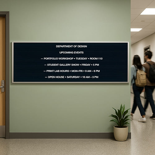 Open Face Vinyl Letter Board 24x60 Aluminum Frame