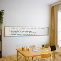 24x96 Wood Framed White Board Dry Erase Marker Boards