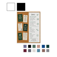 Value Line Combo Board 30x40 Wood Framed Cork Bulletin Marker Board (Open Face with Wood Trim)